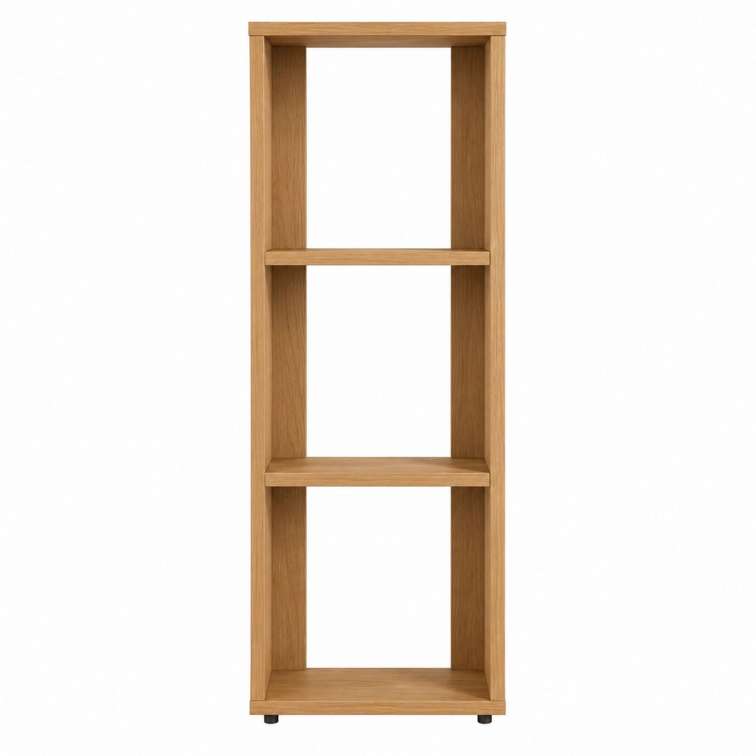 Wooden Bookshelf 4-Tier Storage Unit with Veneer Finish 60x30x150 cm