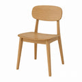 Solid Oak Dining Chair with Natural Finish