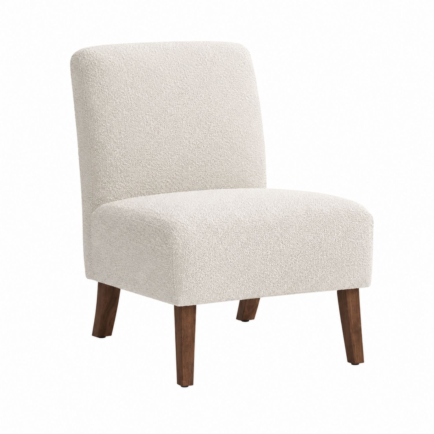Living Room Accent Chair Polyester Fabric Solid Wood Legs
